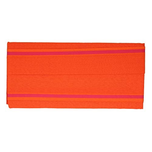 ROLIMOLI 100% Cotton Orange Gamchha Angochha Soft Bath Towel Traditional Indian Handwoven Cloth (2 Meter) - Image 3