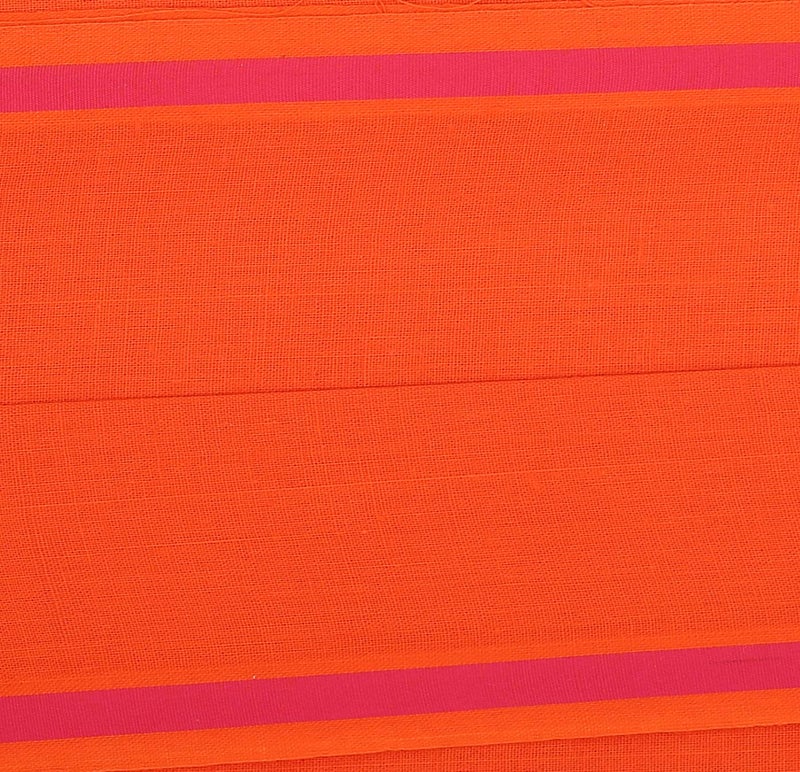 ROLIMOLI 100% Cotton Orange Gamchha Angochha Soft Bath Towel Traditional Indian Handwoven Cloth (2 Meter) - Image 4