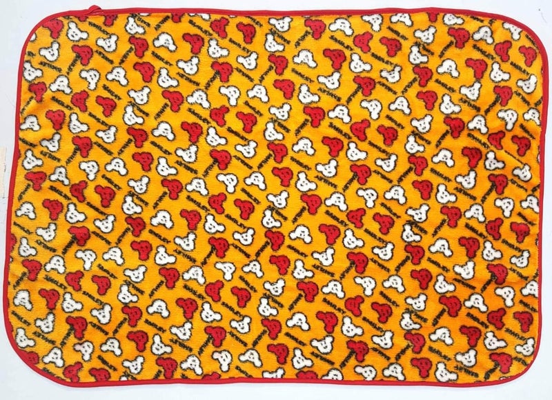 Brandonn All Season Cartoon Prints Striped Border Flanno Wrapper Cum Blanket for Babies - Image 3