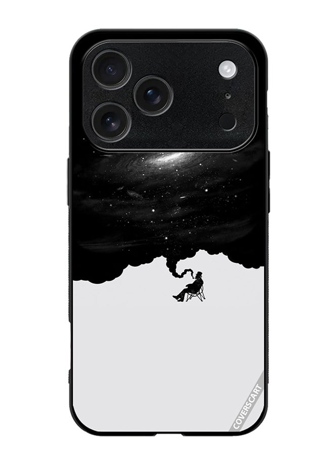 COVERSCART Protective Case Cover For Apple iPhone 17 Pro Max Galaxy Abstract Black White Design Multicolour