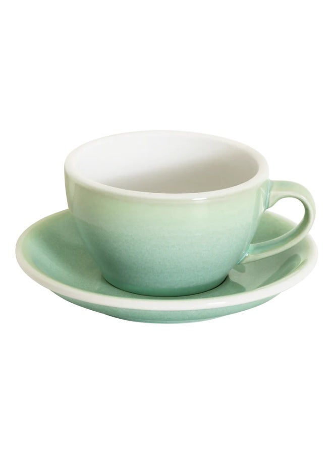 Loveramics Egg 250ml Porcelain Cappuccino Cup And Saucer Basil
