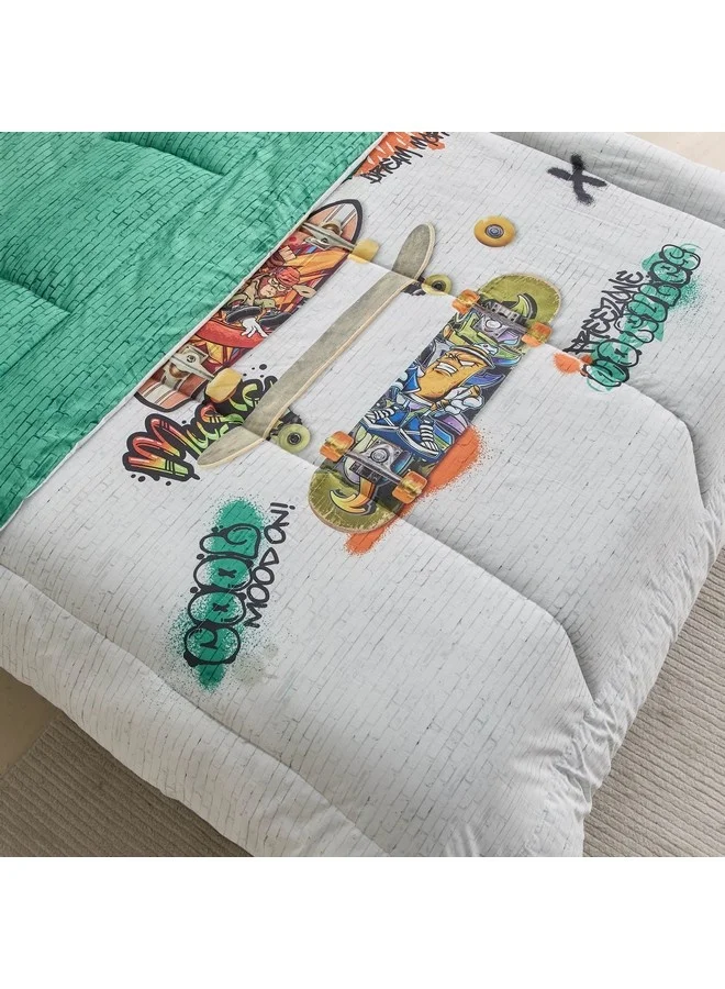 Home Box Tom Gearhead 2-Pieces Freestyle Twin Cotton Comforter Set 160 x 220 cm