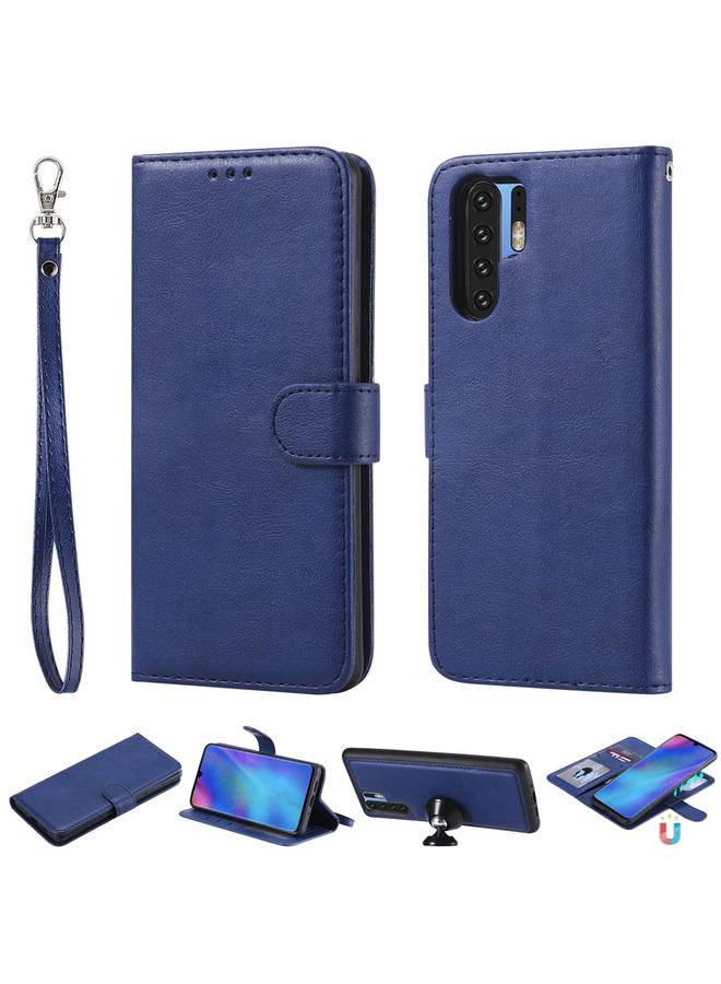 Zaboon Case For Huawei P30 Pro Solid Color Horizontal Flip Protective Case with Holder & Card Slots & Wallet & Photo Frame & Lanyard - Image 1