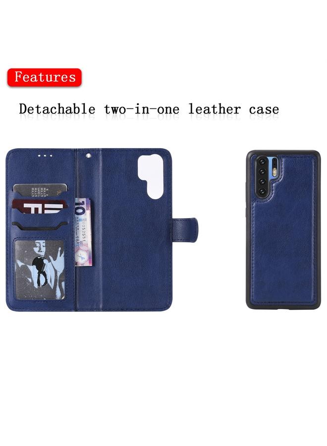 Zaboon Case For Huawei P30 Pro Solid Color Horizontal Flip Protective Case with Holder & Card Slots & Wallet & Photo Frame & Lanyard - Image 4