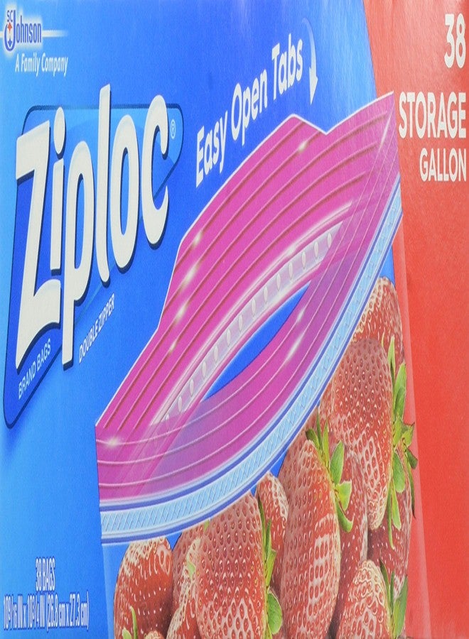 Ziploc Storage Bag, Gallon, 38 Count - Image 1