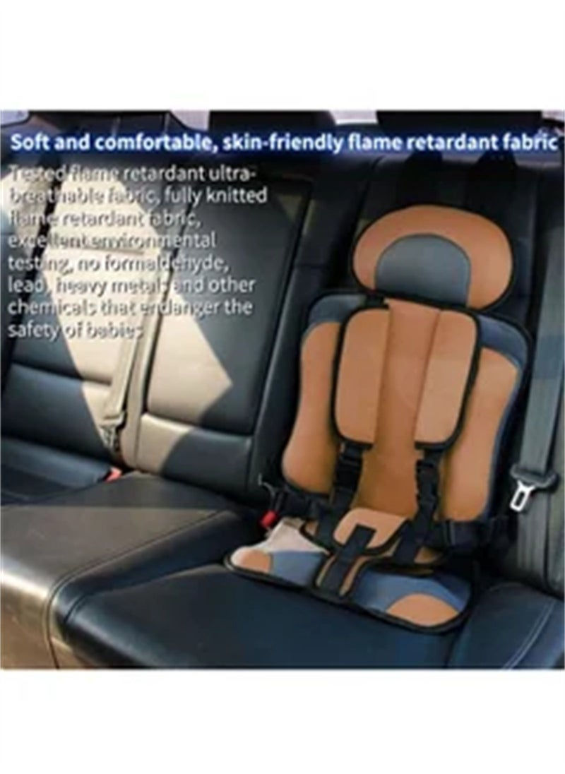 Auto Child Safety Seat Simple Car Portable Seat Belt, Foldable Car Seat Booster Seat for Car Protection, Travel Car Seat Accessories