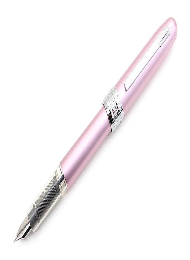PLATINUM Plaisir Fountain Ink Pen with SS Fine Nib, Pink Barrel, Cap, Anodized Aluminium Body With Shiny Surface, Black Ink Cartridge Included, Slip & Seal Cap Design, Ideal for Adults Daily Use - Image 3