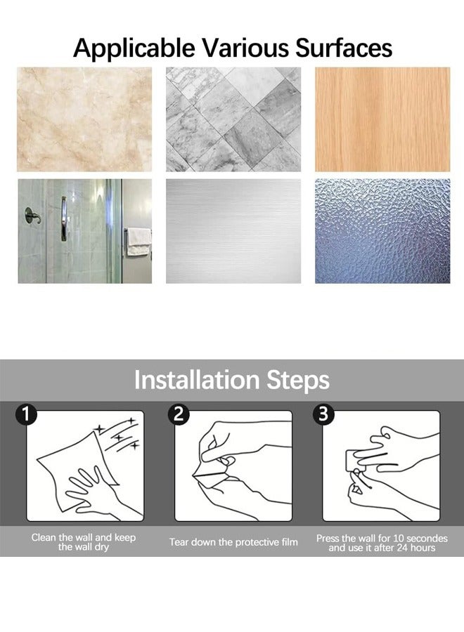 Self Adhesive Hooks,Heavy Duty Stick On Wall and Door Hooks for Hanging,Towel Hooks for Coat/Robe/Towels Stick on Bathroom/Kitchen/Room, 4 Pack  - Image 4