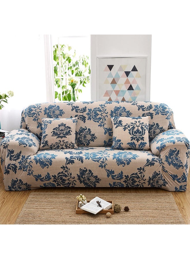 مطبوعة أريكة Slipcover عالمية حماية الأثاث مع أسفل مرنة ، أزهار نمط غسالة غطاء الأريكة من 145 إلى 185 سم - Image 1