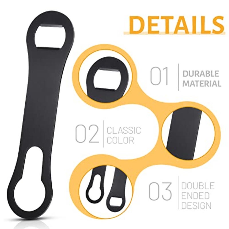 4 Pcs Bottle Opener and Pour Spout Remover Flat Bar Key Stainless Steel Bar Speed Opener for Wine Bottle Double Ended Beer Bartenders Kitchen - Image 4