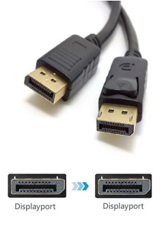 FUJISHKA DisplayPort to DisplayPort (DP to DP) Cable – 1.8 Meters, Version 1.2 – High-Speed Video Adapter Cable, ABS Build for Office and Home Use  - Image 5