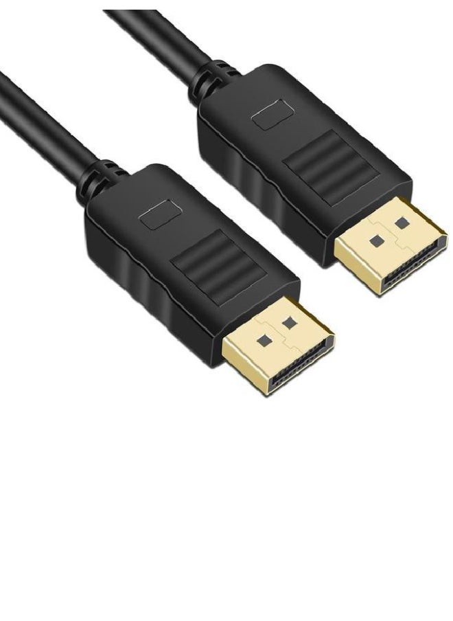 FUJISHKA - DisplayPort to DisplayPort (DP to DP) Cable – 1.8 Meters, Version 1.2 – High-Speed Video Adapter Cable, ABS Build for Office and Home Use - Image 1
