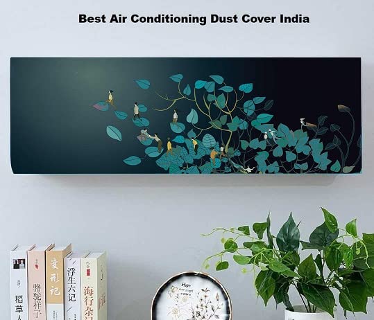 justone choice™ Thinking Works Printed Air Conditioning Dust Cover Folding Designer Ac Cover for Indoor Split Ac 1.5 ton (97 x 31 x 21 .5 ) - Image 4