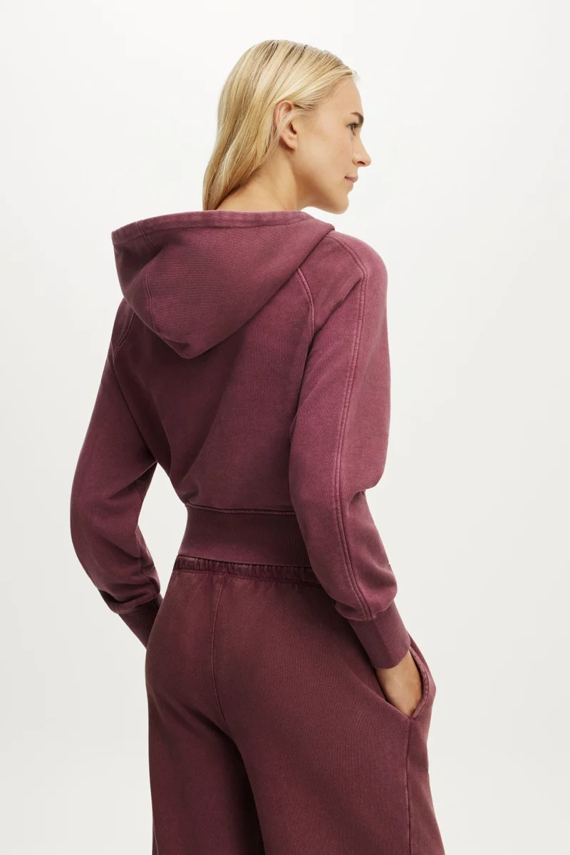 Cotton On  ACTIVE RAGLAN ZIP THROUGH HOODIE for Women | Best Price UAE