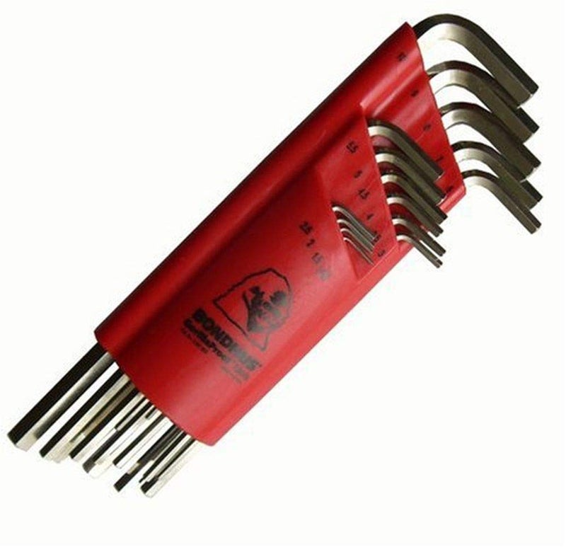 Bondhus 17195 Set Of 15 Hex L-Wrenches With Briteguard Finish Extra Long Length Sizes 1.27-10Mm - Image 3