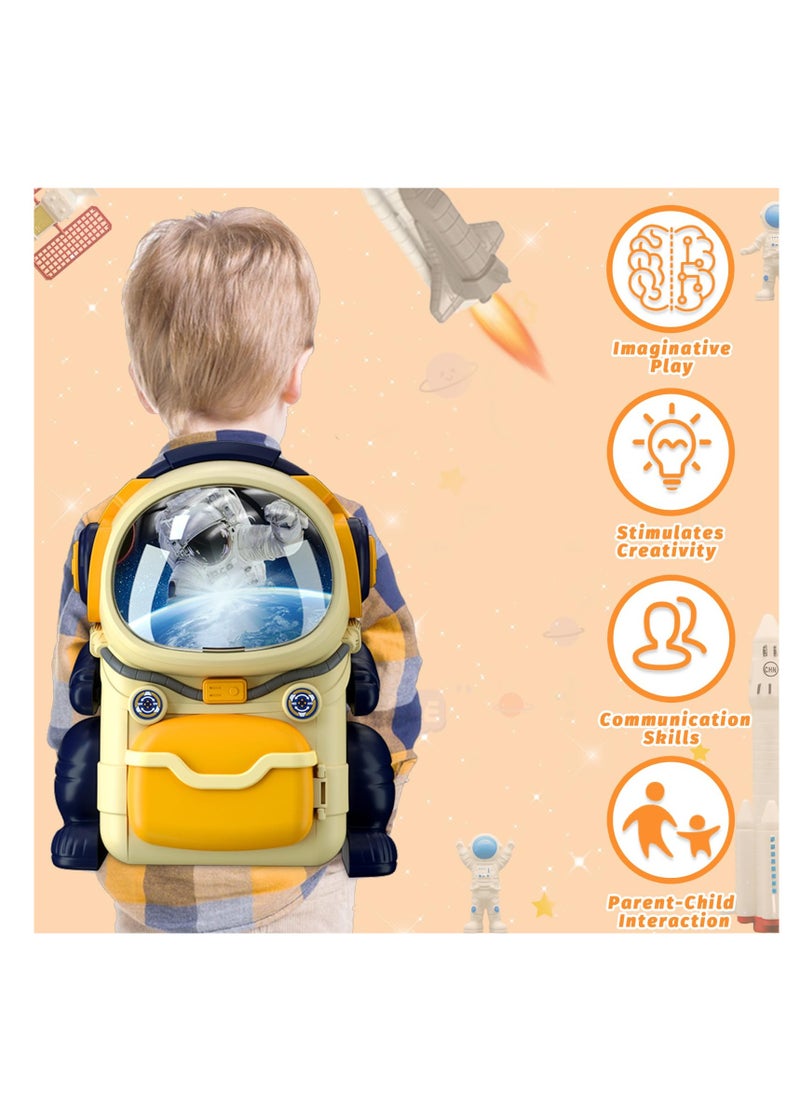 KASTWAVE - Space Exploration Toy Set - Includes Spaceship, Astronaut Figures, Rover, Station, Capsule & Shuttle with Lights & Sounds, Astronaut Toys Kid Ideal for 3-8 Year Old Boys - Image 1