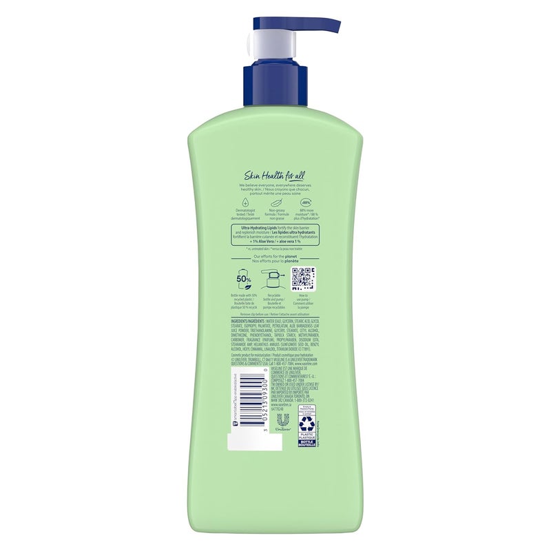 Vaseline Intensive Care Body Lotion for Dry Skin Soothing Hydration Lotion Made with UltraHydrating Lipids  1 Aloe Vera Extract to Refresh Dehydrated Skin 203 oz Pack of 3 - Image 2