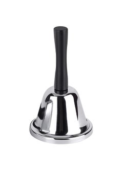 MROCO Loud Hand Bell, Silver Steel Hand Bells For Adults, Dinner Bells For Inside Classroom Bell, For Food Line, Alarm, Jingles, Ringing  - Image 1