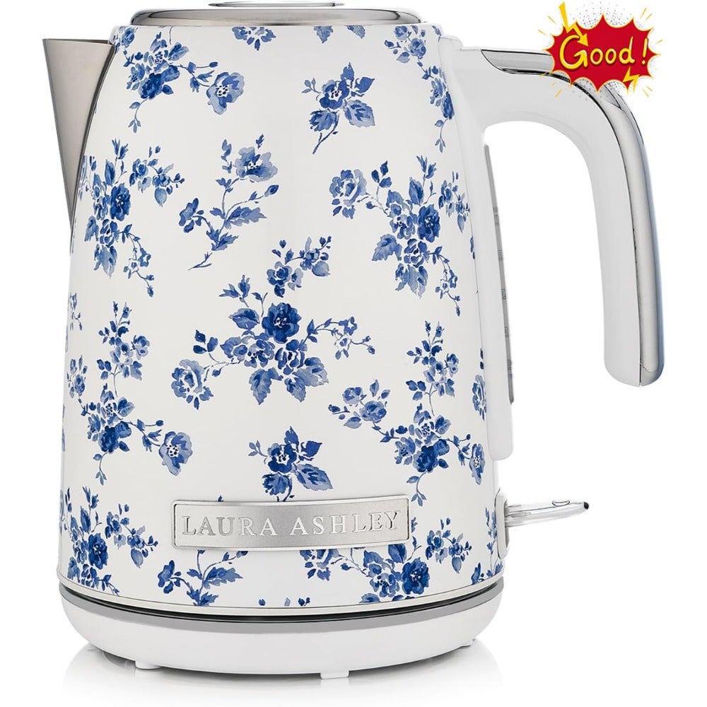 Stainless Steel Electric Kettle 1.7 L - 1500W Rapid Boil Electric Kettles for Boiling Water - Electric Tea Kettles Automatic Shut Off - Overheat and Boil Dry Protection