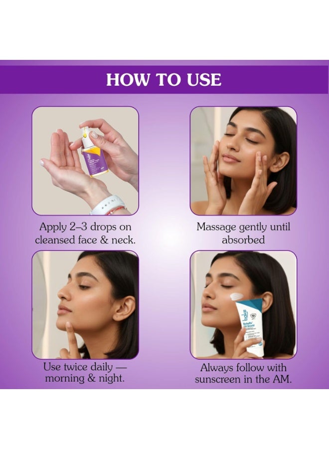 BAKE 2% Kojic Acid Face Serum with MelasRx Complex, Alpha Arbutin & Niacinamide for Dark Spots, Pigmentation & Brightening Glow Skin| For Tan Removal & Sun Damaged Skin | Brightening Glow | 30ml - Image 2