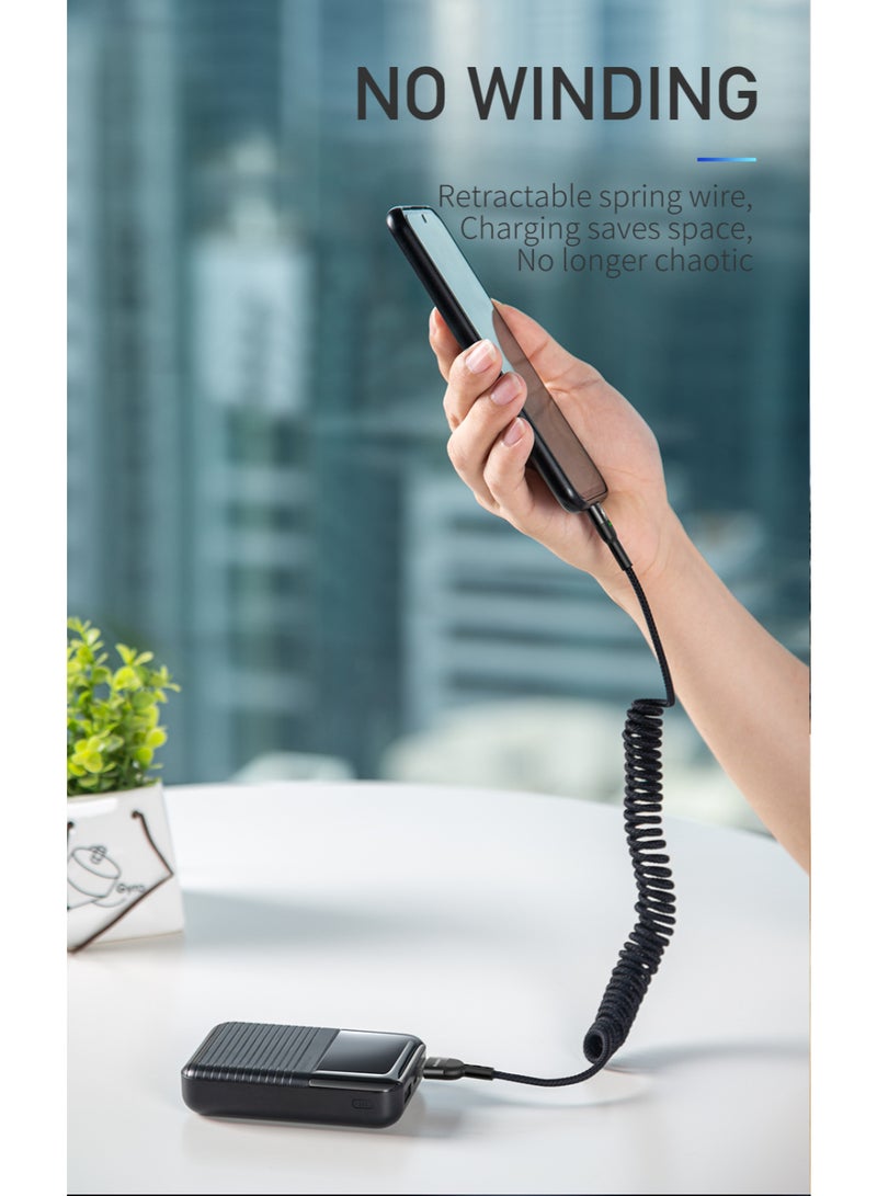 مكدودو Mcdodo كابل بيانات Type-C ملفوف 1.8 متر (دعم QC 4.0/3.0، إضاءة LED) - Image 4