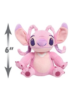 STITCH Lilo & Stitch 6-Inch Bean Plushie Angel, Stuffed Animal, Alien, Officially Licensed Kids Toys For Ages 2 Up By Just Play  - Image 3