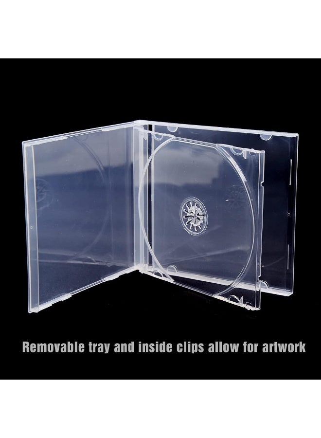 maxtek Maxtek Shatter Proof PP Jewel Case, 10.4 mm Standard Single Disc Clear CD Jewel Case  - Image 3