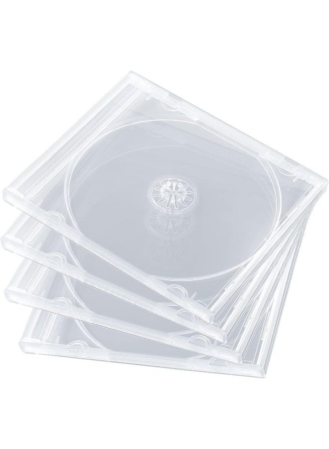 maxtek Maxtek Shatter Proof PP Jewel Case, 10.4 mm Standard Single Disc Clear CD Jewel Case  - Image 1