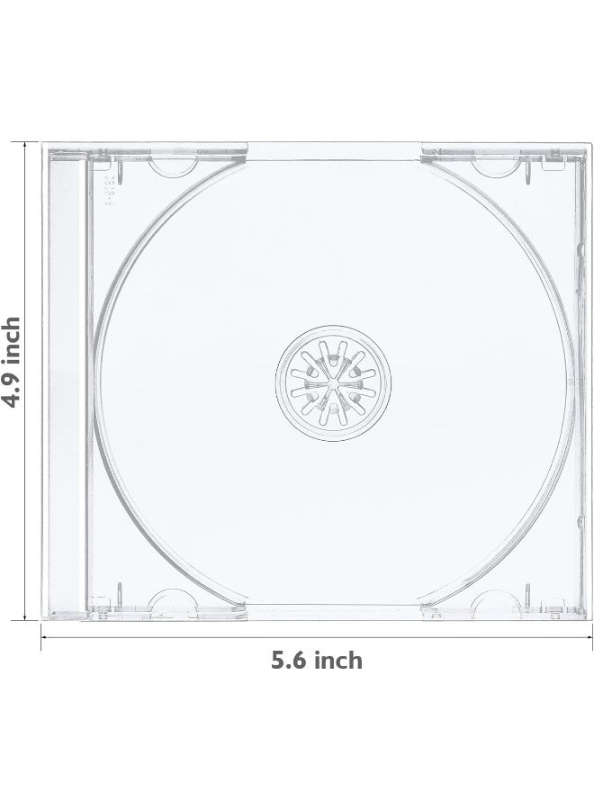 maxtek Maxtek Shatter Proof PP Jewel Case, 10.4 mm Standard Single Disc Clear CD Jewel Case  - Image 4