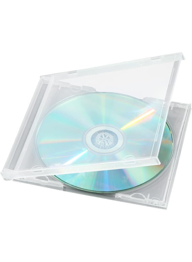 maxtek Maxtek Shatter Proof PP Jewel Case, 10.4 mm Standard Single Disc Clear CD Jewel Case  - Image 5