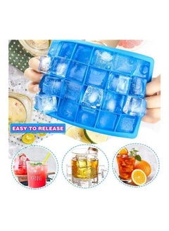 Y&D 3-Piece Silicone Ice Cube Maker Blue/Red/Green One Size  - Image 2