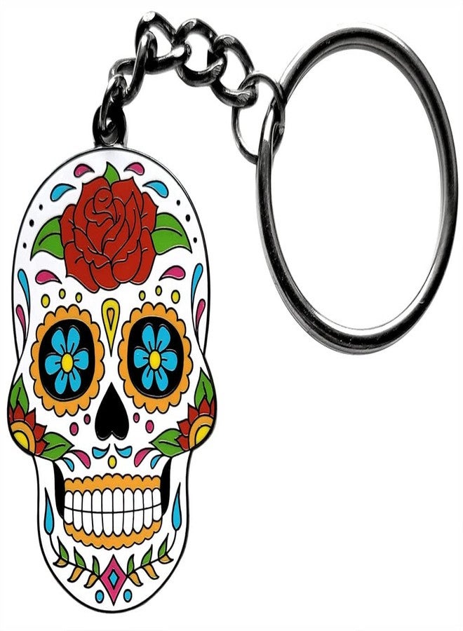 Pinsanity 'Day of the Dead' Sugar Skull Keychain - Image 1