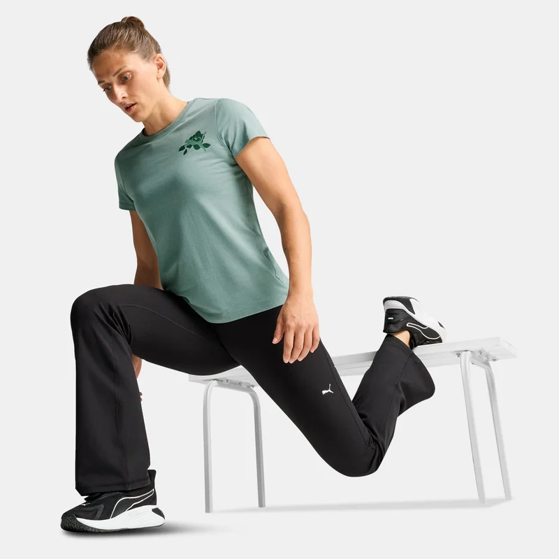 PUMA Green Women's Graphics Train Concept T-Shirt for Women | Best Price UAE