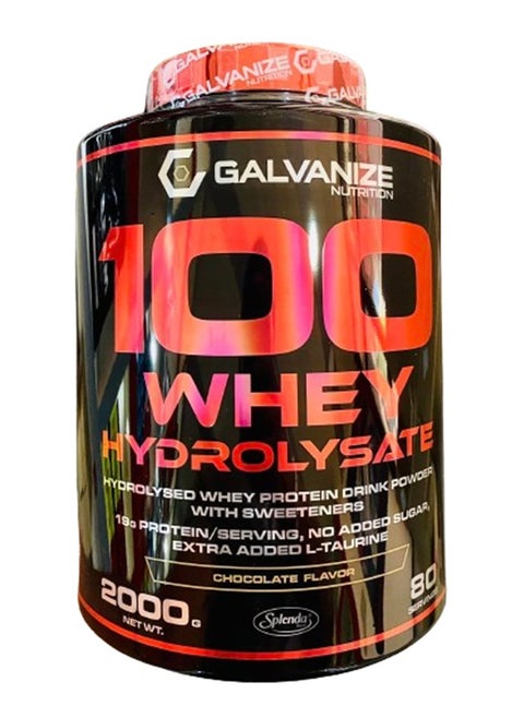 GALVANIZE NUTRITION 100 Whey Hydrolysate 80 Servings Chocolate 2kg