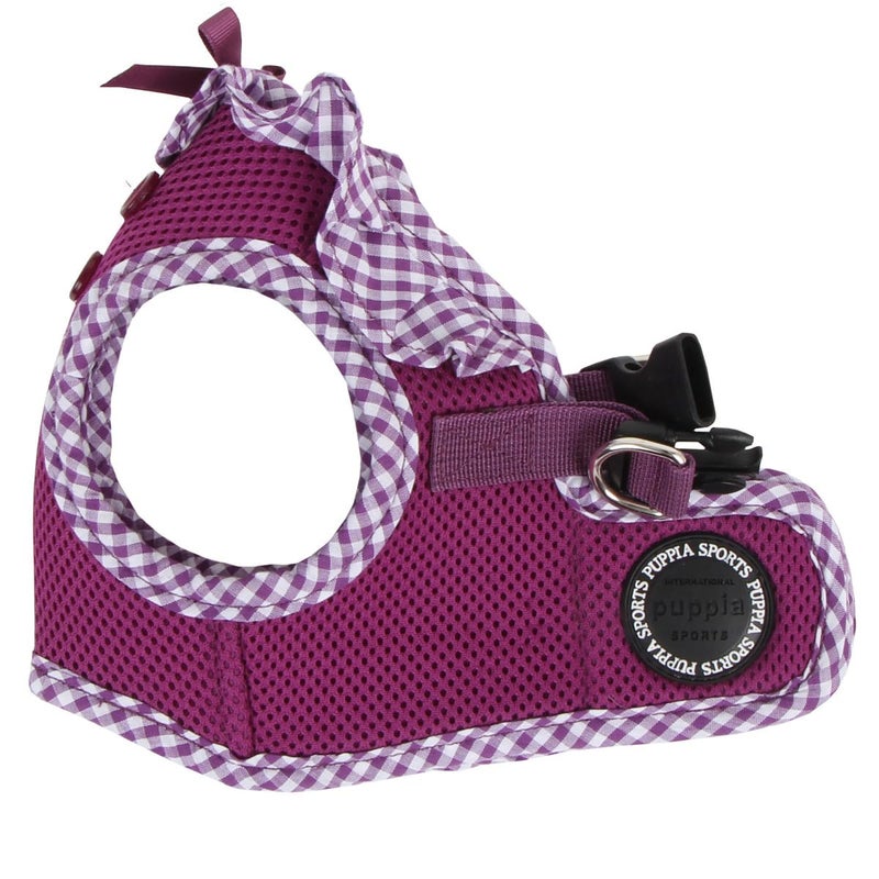 Puppia Vivien Vest Dog Harness Step-in All Season Mesh Cute No Pull No Choke Walking Training for Small Dog, Purple, Large - Image 1