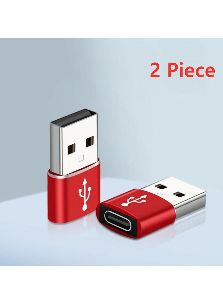 2 Piece USB 3.0 Type C Female To USB A Male Adapter Converter Connector  - Image 1