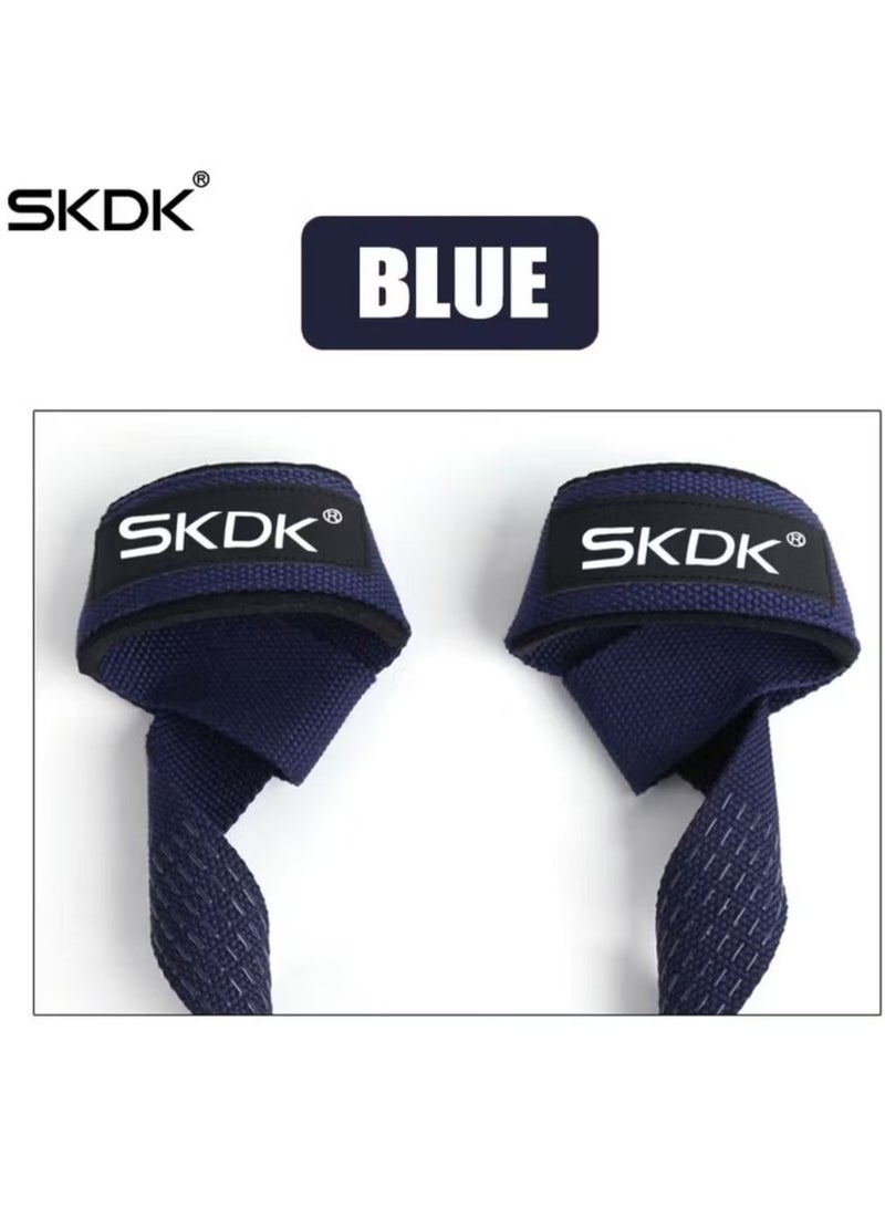 إس كي دي كي من الصعب سحب القطن المعصم رفع حزام قبضة مع الميت رفع حزام ، حزام المطاط النيوبرين المعصم وسادة وسادة واقية من الانزلاق سيليكون - رفع الأثقال ، وبناء الجسم ، Xfit ، تدريب القوة - Image 2