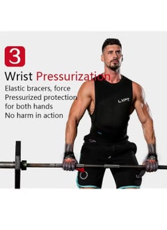 SKDK Cotton Hard Pull Wrist Lifting Straps Grips Band-Deadlift Straps with Neoprene Cushioned Wrist Padded and Anti-Skid Silicone - for Weightlifting, Bodybuilding, Xfit, Strength Training  - Image 3