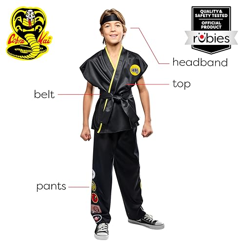Rubies Karate Kid Cobra Kai Costume Gi for Kids Boys Medium - Image 3