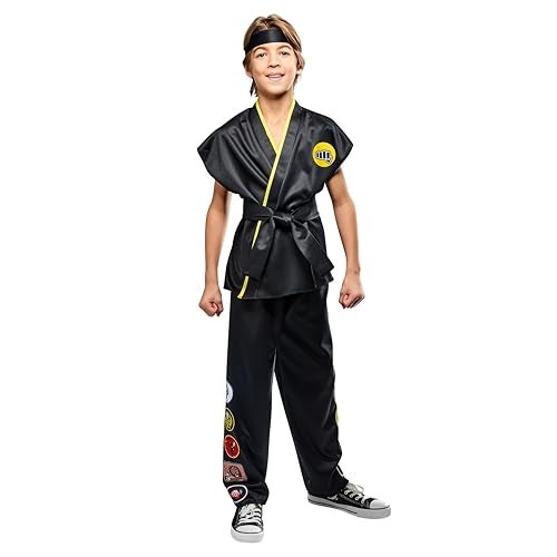 Rubies Karate Kid Cobra Kai Costume Gi for Kids Boys Medium - Image 1