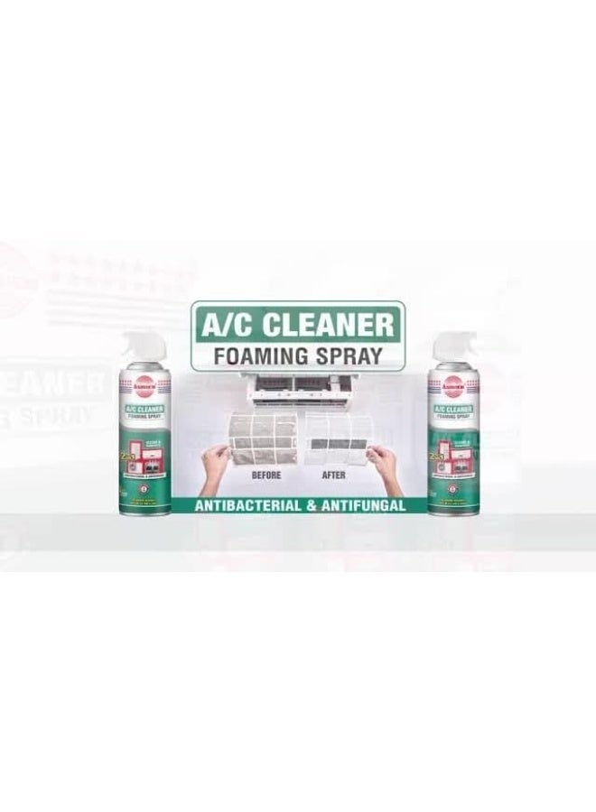 Asmaco Air Conditioner Cleaner, Foaming Spray, Interior, Anti Bacterial, Anti Fungul - Image 2
