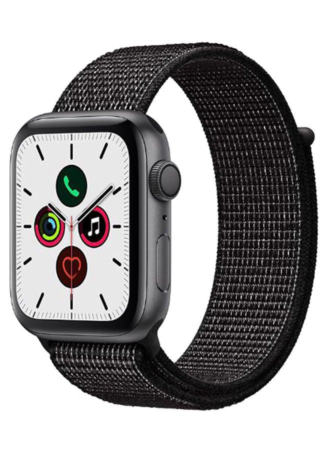 NIBEMINENT Solid Replacement Band For Apple Watch Series 5/4/3/2/1 Black Reflective - Image 1