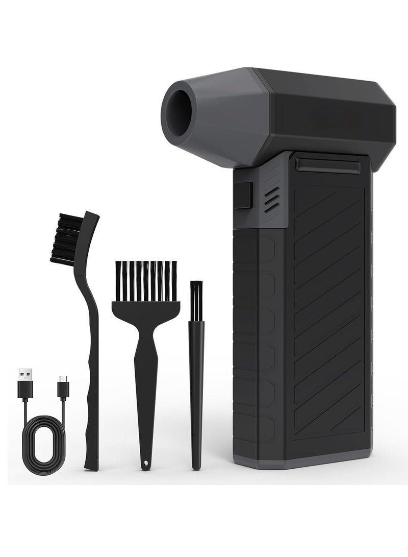 Electric air Duster - 130000RPM Brushless 3 Speeds Turbo Fan JetFan, 2000mAh Battery Compressed Air Duster Cordless Dust Blower Air Blower for Computer Keyboard,Outdoors,Car,Home  - Image 1