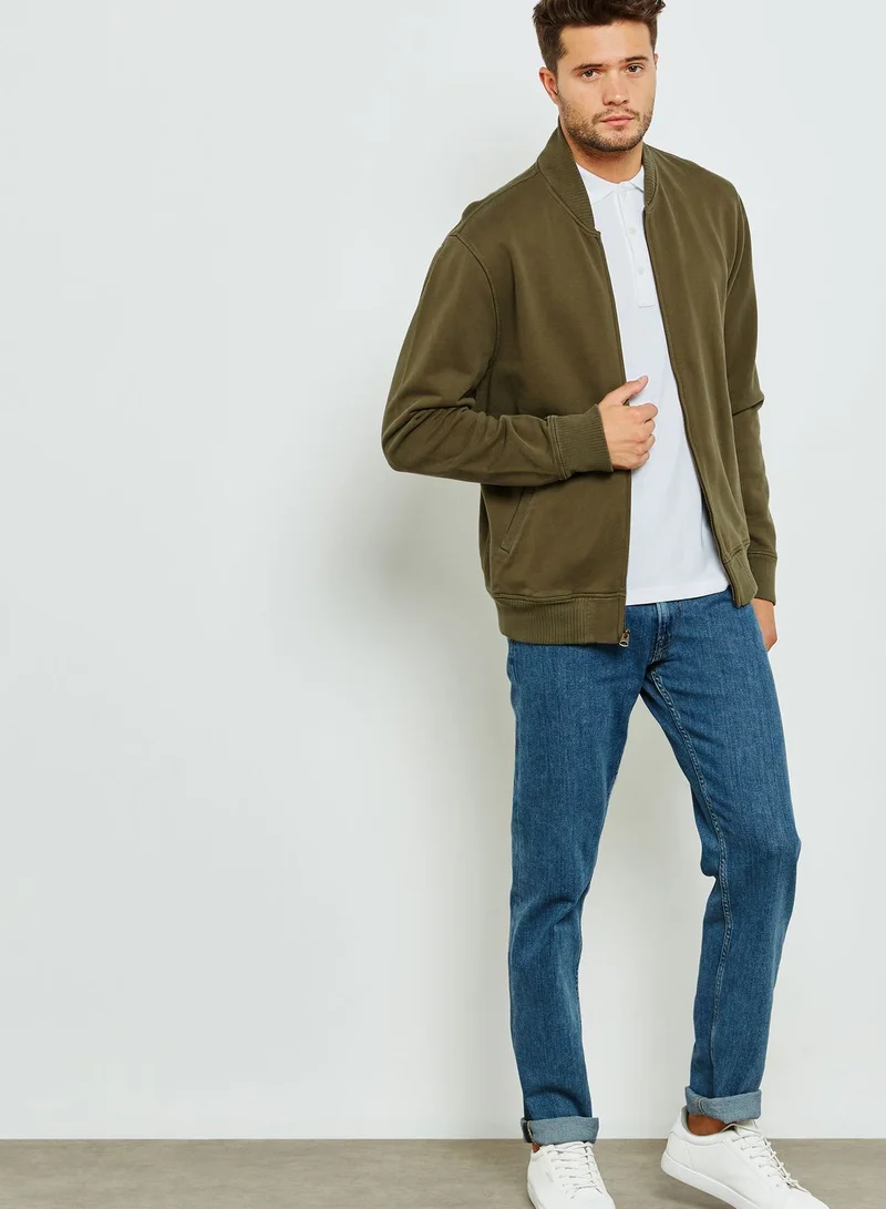 j.crew Terry Bomber Jacket
