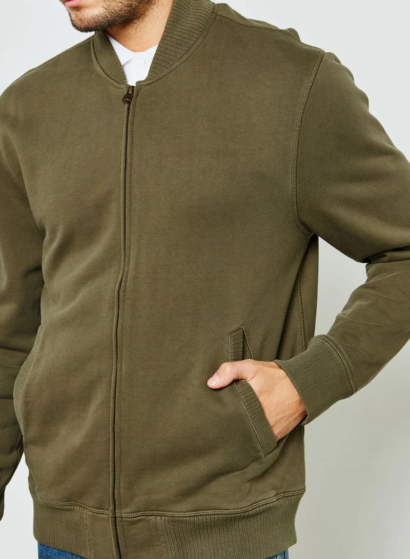 j.crew Terry Bomber Jacket
