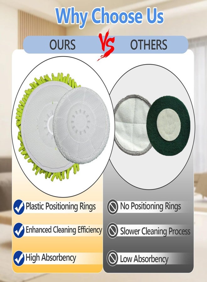 Dnxbzfb 6 Pack S7001 Mop Pads Compatible with Shark S8201 S8001 S7001 S7201 S7000AMZ S7000 S7005 S7020 S7001TGT, Steam & Scrub All-in-One Scrub Pads, Dirt Grip Washable Pad (4White 2green) - Image 5
