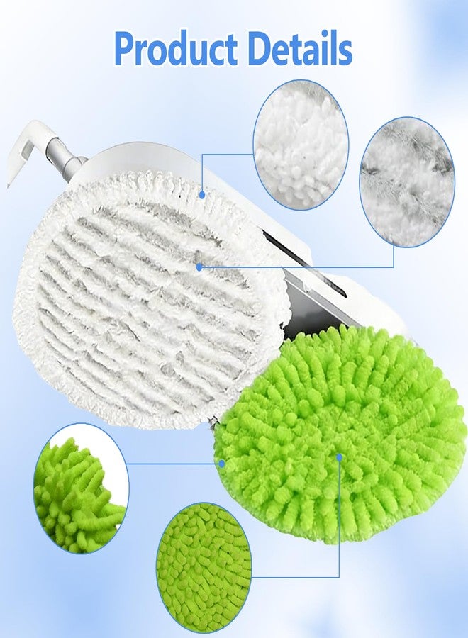 Dnxbzfb 6 Pack S7001 Mop Pads Compatible with Shark S8201 S8001 S7001 S7201 S7000AMZ S7000 S7005 S7020 S7001TGT, Steam & Scrub All-in-One Scrub Pads, Dirt Grip Washable Pad (4White 2green) - Image 4