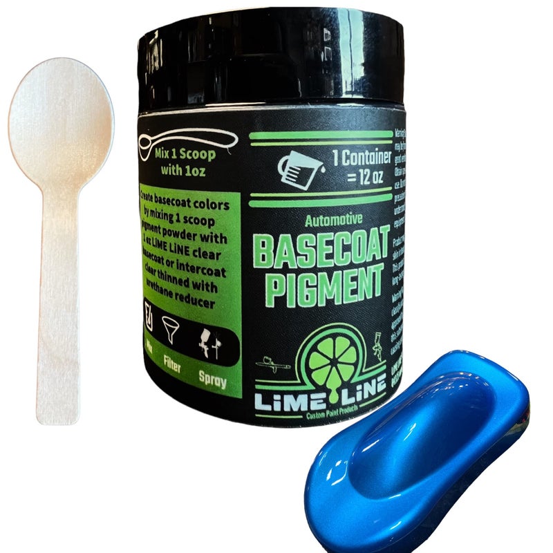 LiME LiNE Base Coat Maker Pigment Powder Automotive Grade Basecoat Metallic Blue Pearl