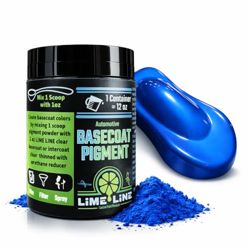 LiME LiNE Base Coat Maker Pigment Powder Automotive Grade Basecoat Metallic Blue Pearl - Image 1