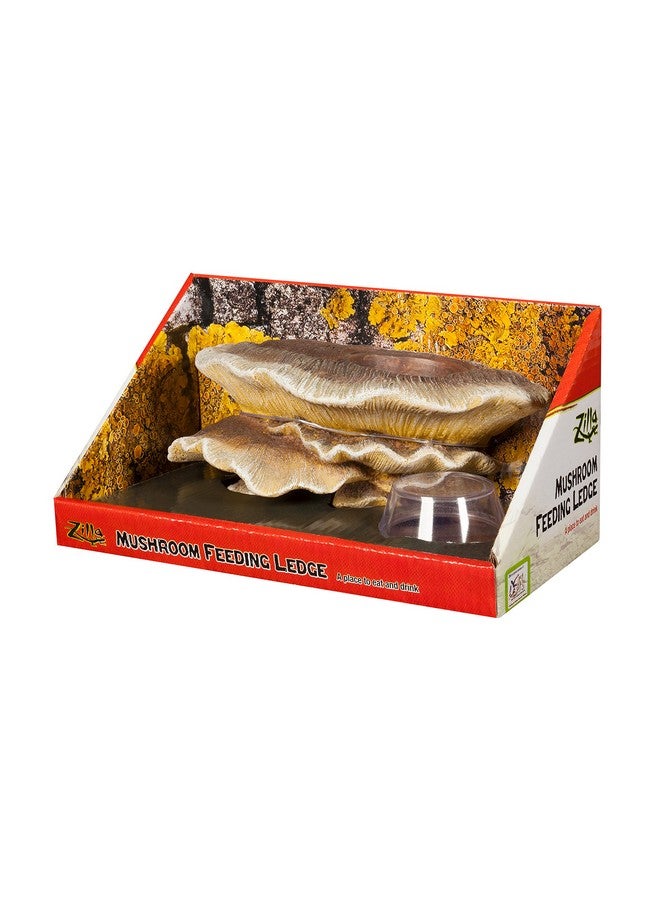 Zilla Vertical Décor Mushroom Feeding Ledge One Size,Brown 9.5 In - Image 5
